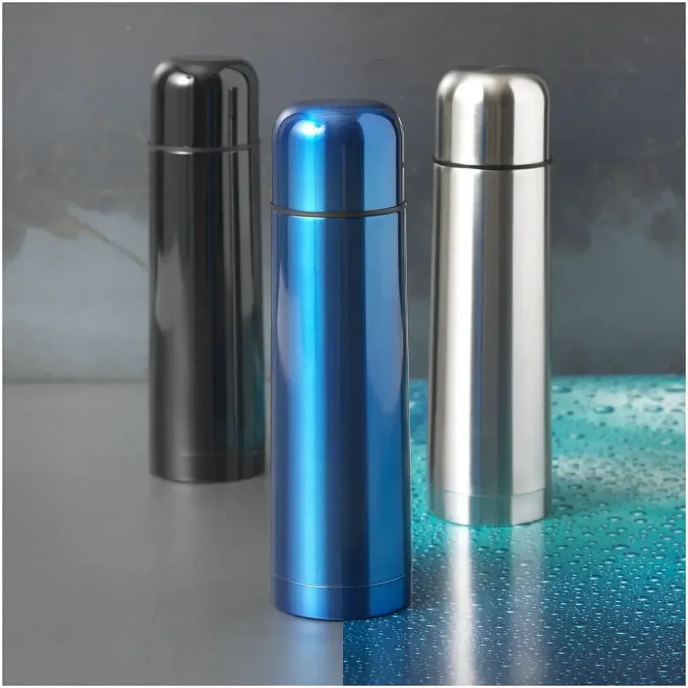 CAPRA BM bullet flasks in black, blue and silver